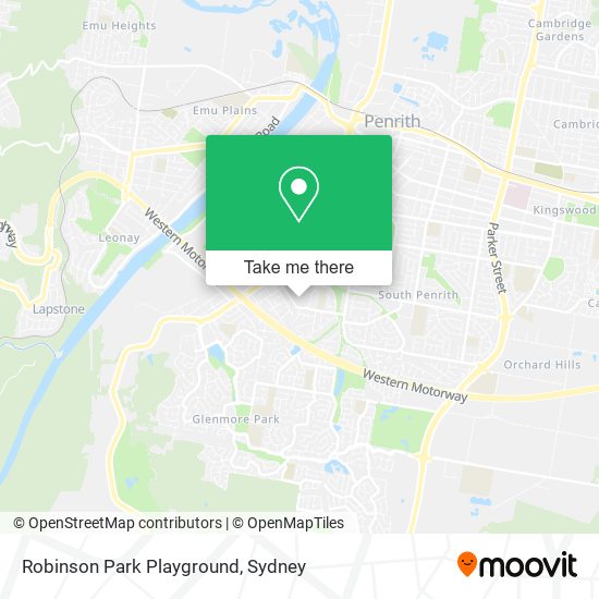 Robinson Park Playground map