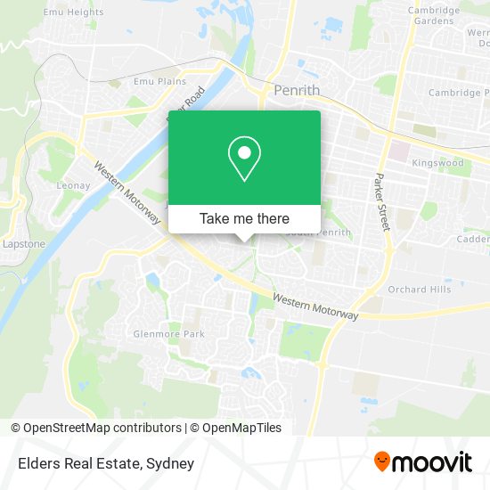 Elders Real Estate map