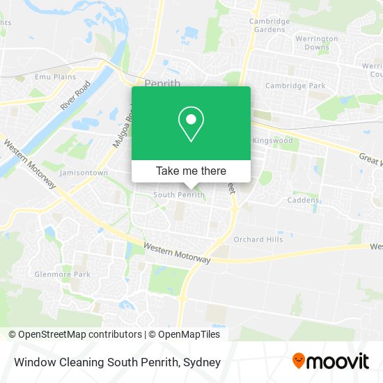 Mapa Window Cleaning South Penrith