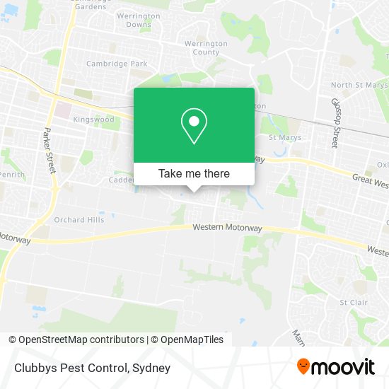 Clubbys Pest Control map