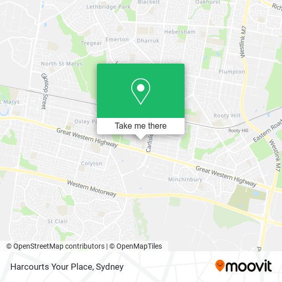 Mapa Harcourts Your Place