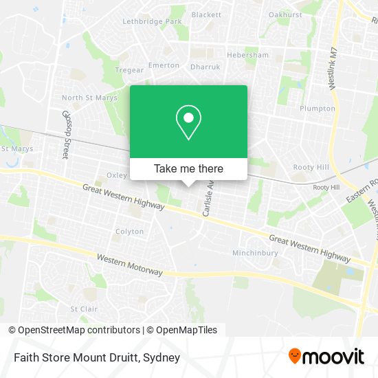 Faith Store Mount Druitt map