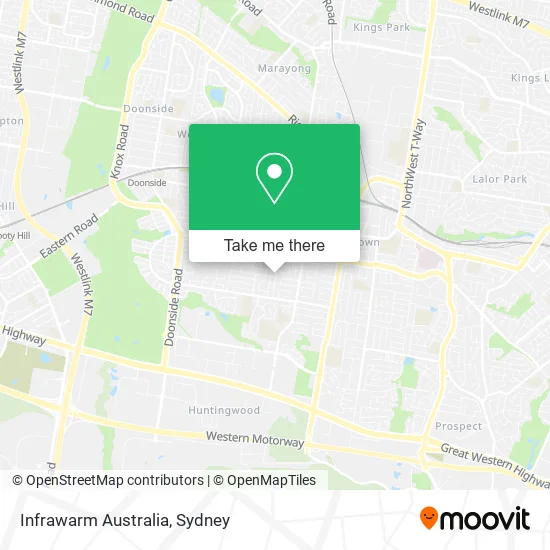 Infrawarm Australia map