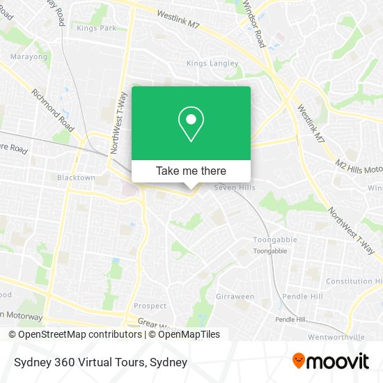 Sydney 360 Virtual Tours map