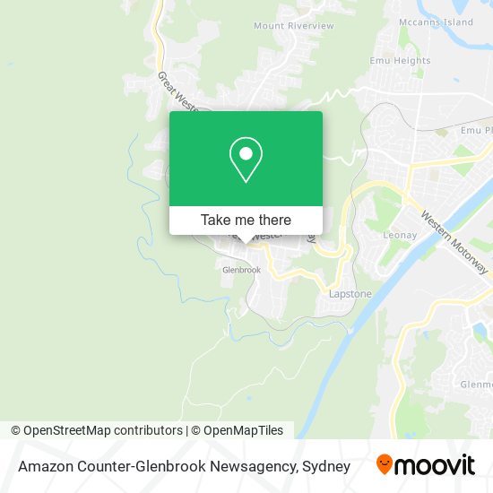 Amazon Counter-Glenbrook Newsagency map