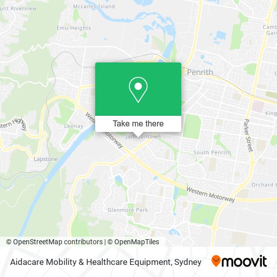 Aidacare Mobility & Healthcare Equipment map