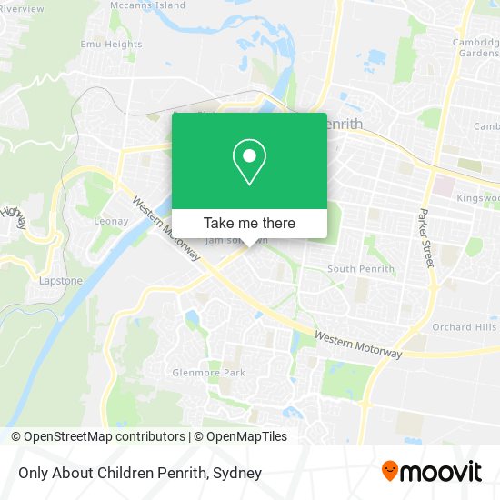 Mapa Only About Children Penrith