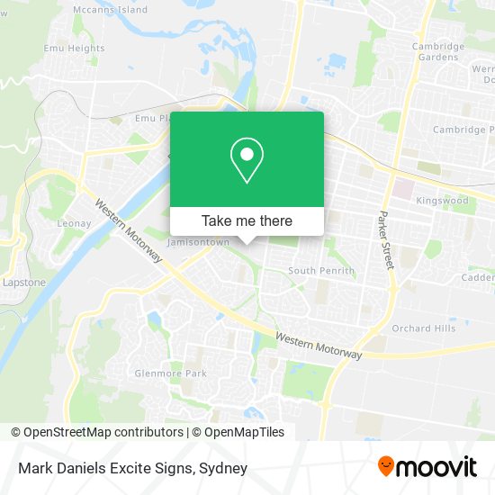 Mark Daniels Excite Signs map