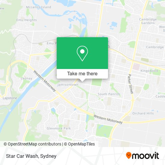 Star Car Wash map