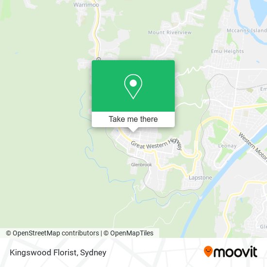 Mapa Kingswood Florist