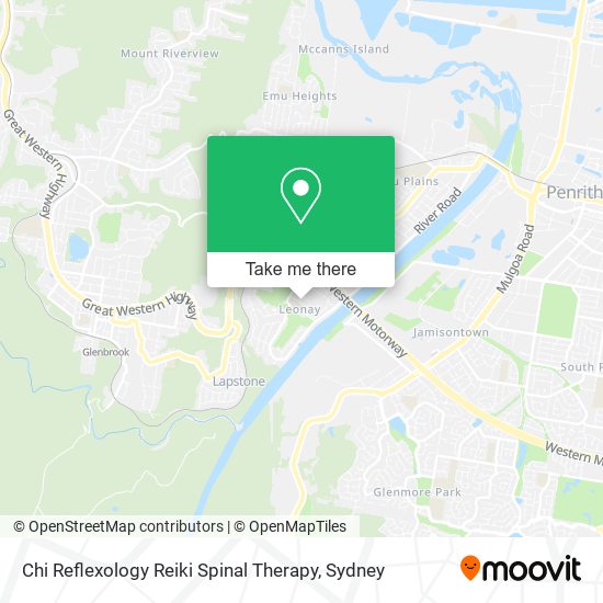 Chi Reflexology Reiki Spinal Therapy map