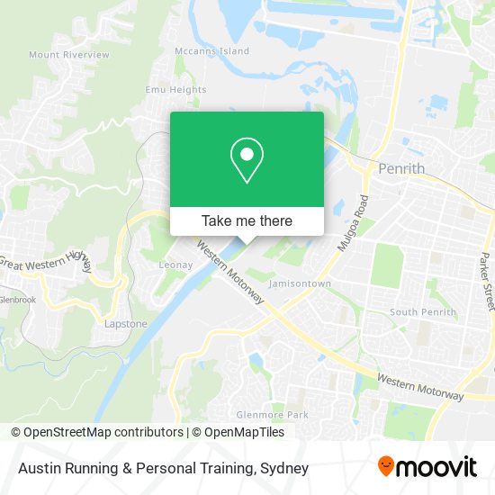 Mapa Austin Running & Personal Training