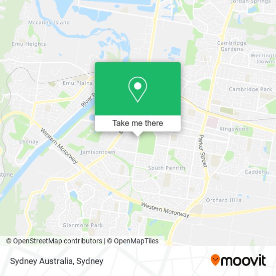 Mapa Sydney Australia