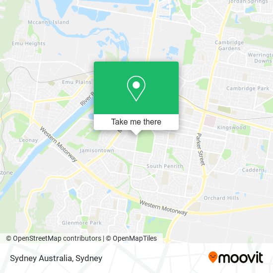 Sydney Australia map