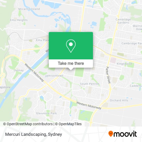 Mercuri Landscaping map