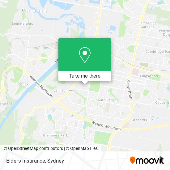 Elders Insurance map