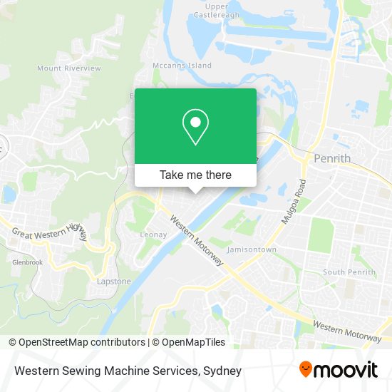 Western Sewing Machine Services map
