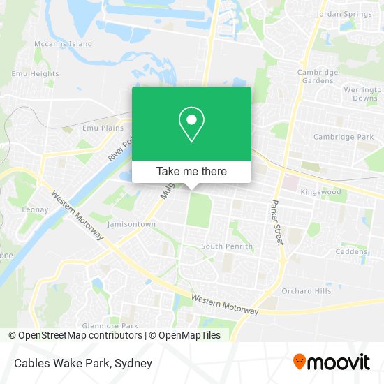 Cables Wake Park map