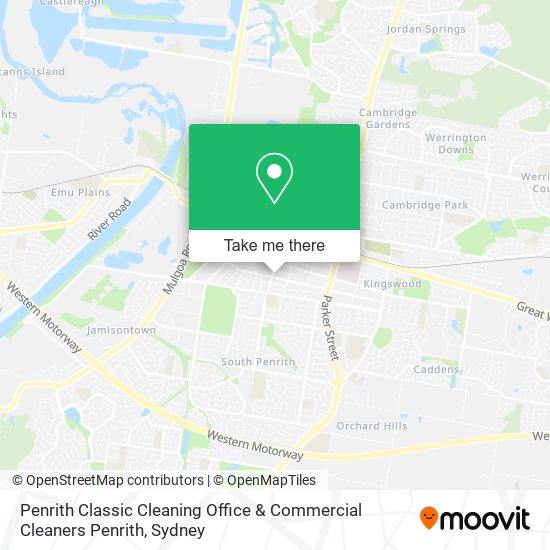 Mapa Penrith Classic Cleaning Office & Commercial Cleaners Penrith