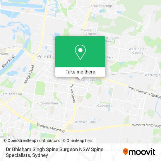 Mapa Dr Bhisham Singh Spine Surgeon NSW Spine Specialists