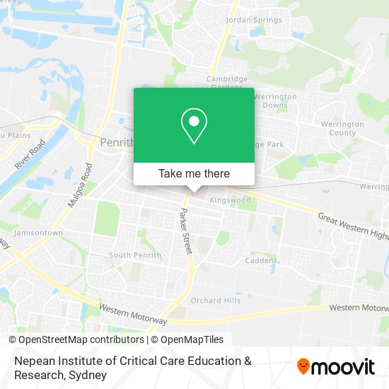 Nepean Institute of Critical Care Education & Research map