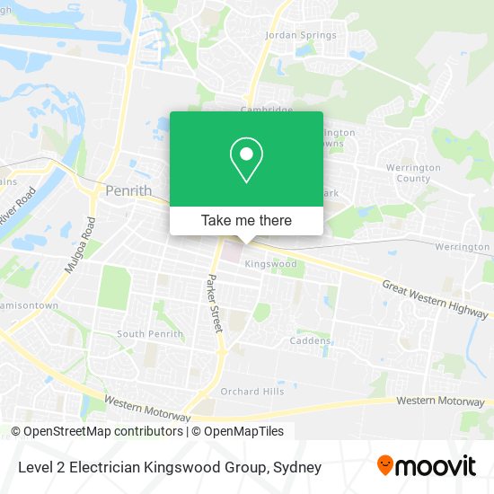 Level 2 Electrician Kingswood Group map