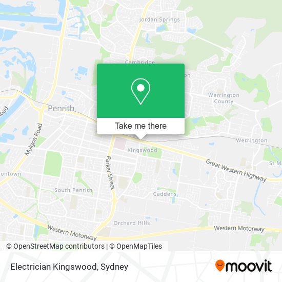 Mapa Electrician Kingswood
