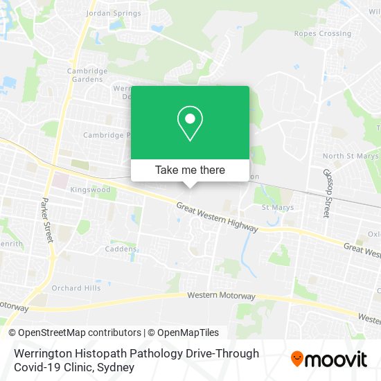 Werrington Histopath Pathology Drive-Through Covid-19 Clinic map