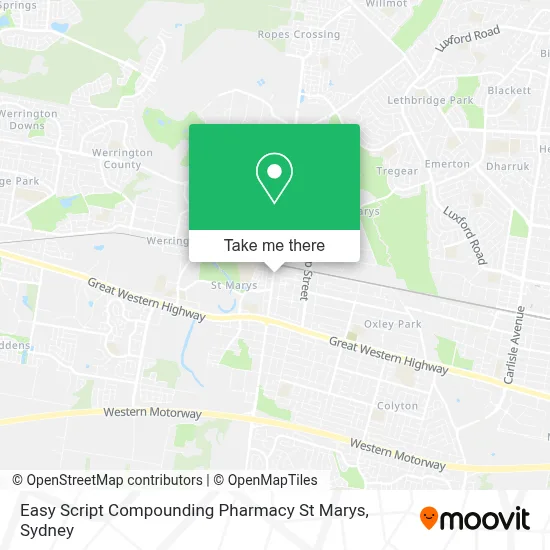 Mapa Easy Script Compounding Pharmacy St Marys