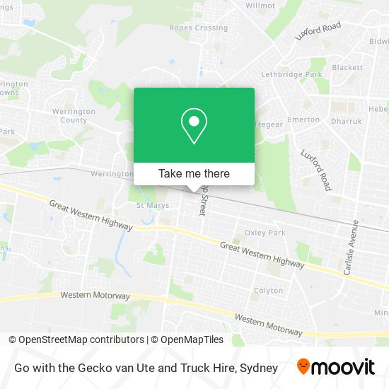 Mapa Go with the Gecko van Ute and Truck Hire