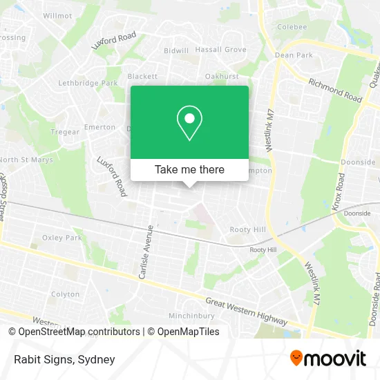 Rabit Signs map