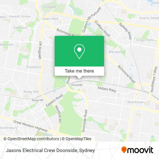 Mapa Jaxons Electrical Crew Doonside