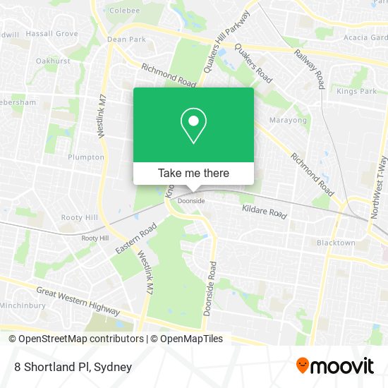 8 Shortland Pl map