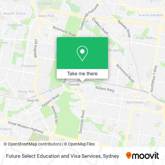 Mapa Future Select Education and Visa Services