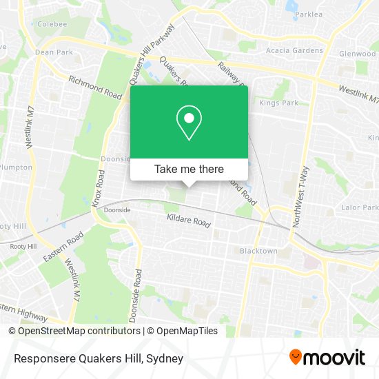 Responsere Quakers Hill map