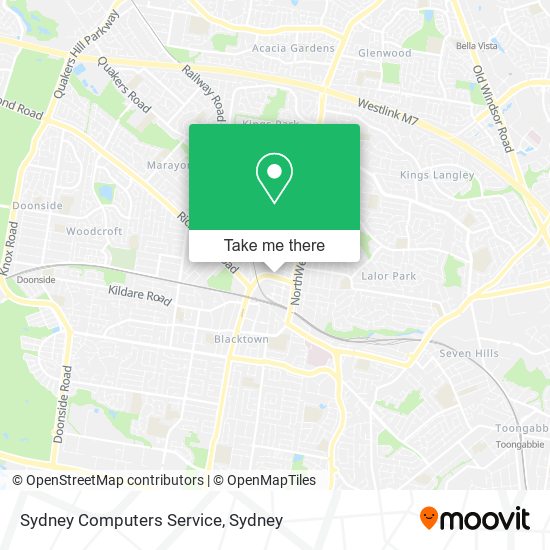 Mapa Sydney Computers Service