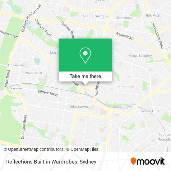 Reflections Built-in Wardrobes map