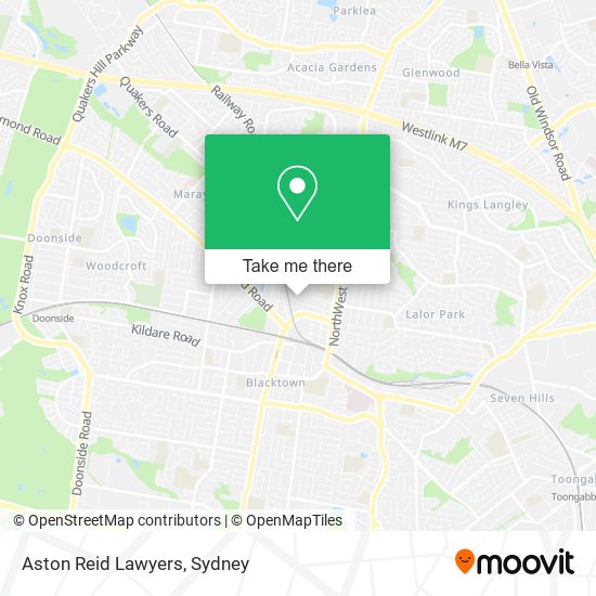 Aston Reid Lawyers map