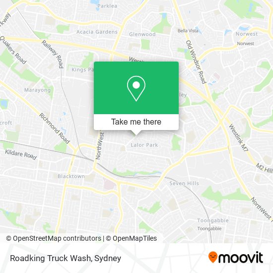 Roadking Truck Wash map