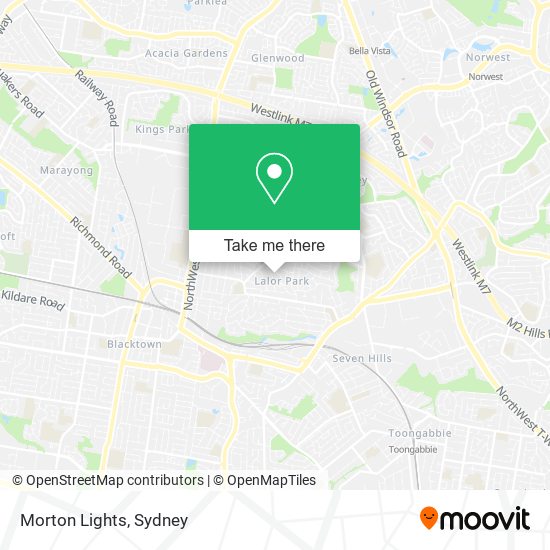 Morton Lights map