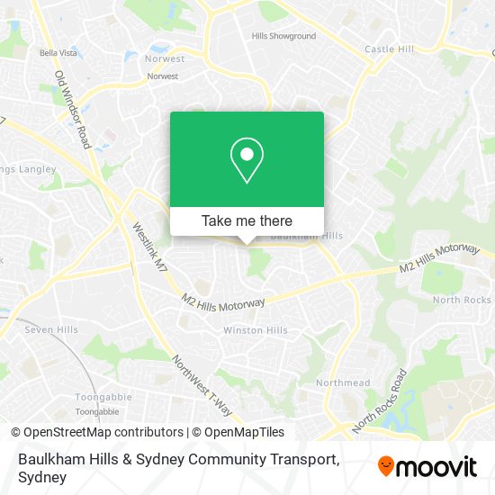 Mapa Baulkham Hills & Sydney Community Transport