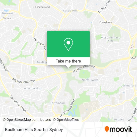 Baulkham Hills Sportin map