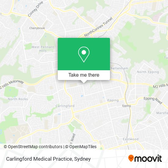 Carlingford Medical Practice map