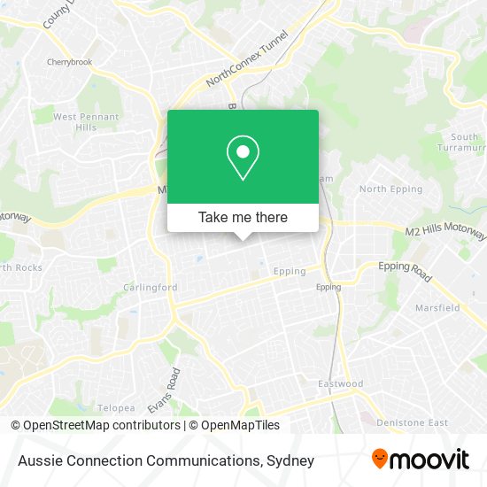 Aussie Connection Communications map