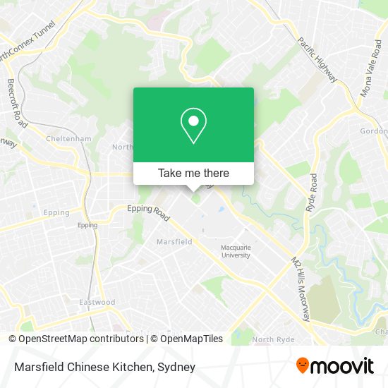 Mapa Marsfield Chinese Kitchen