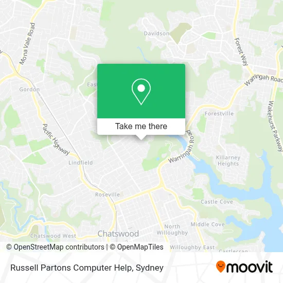 Russell Partons Computer Help map