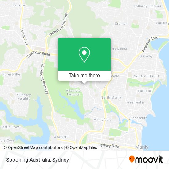 Spooning Australia map