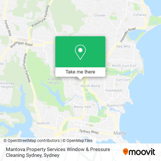 Mapa Mantova Property Services Window & Pressure Cleaning Sydney