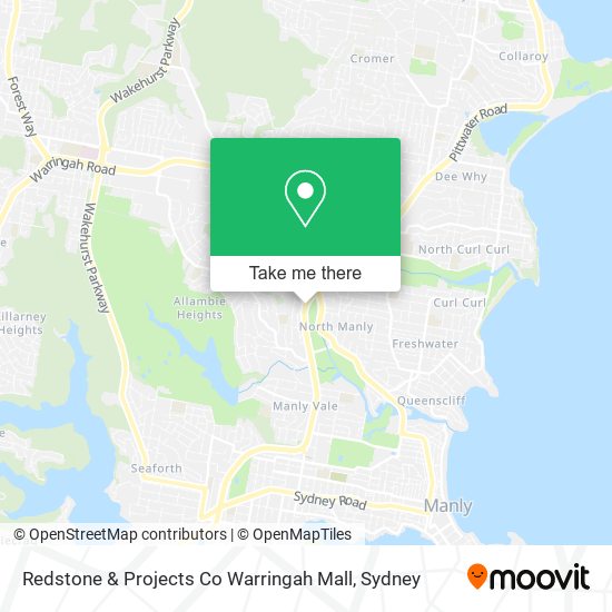 Redstone & Projects Co Warringah Mall map