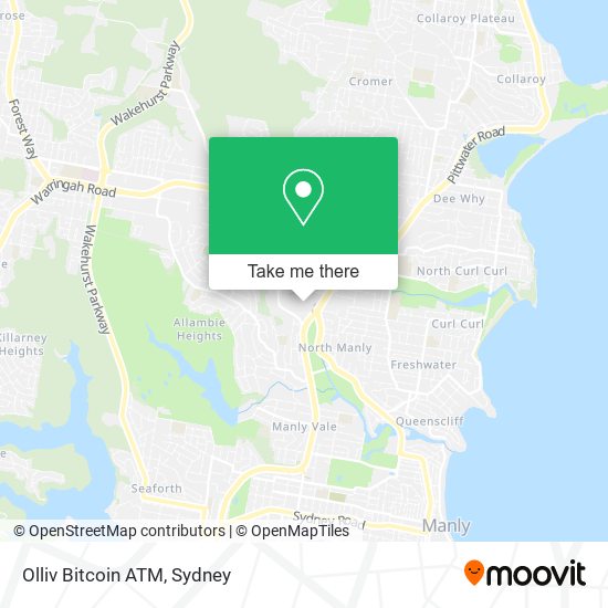 Olliv Bitcoin ATM map